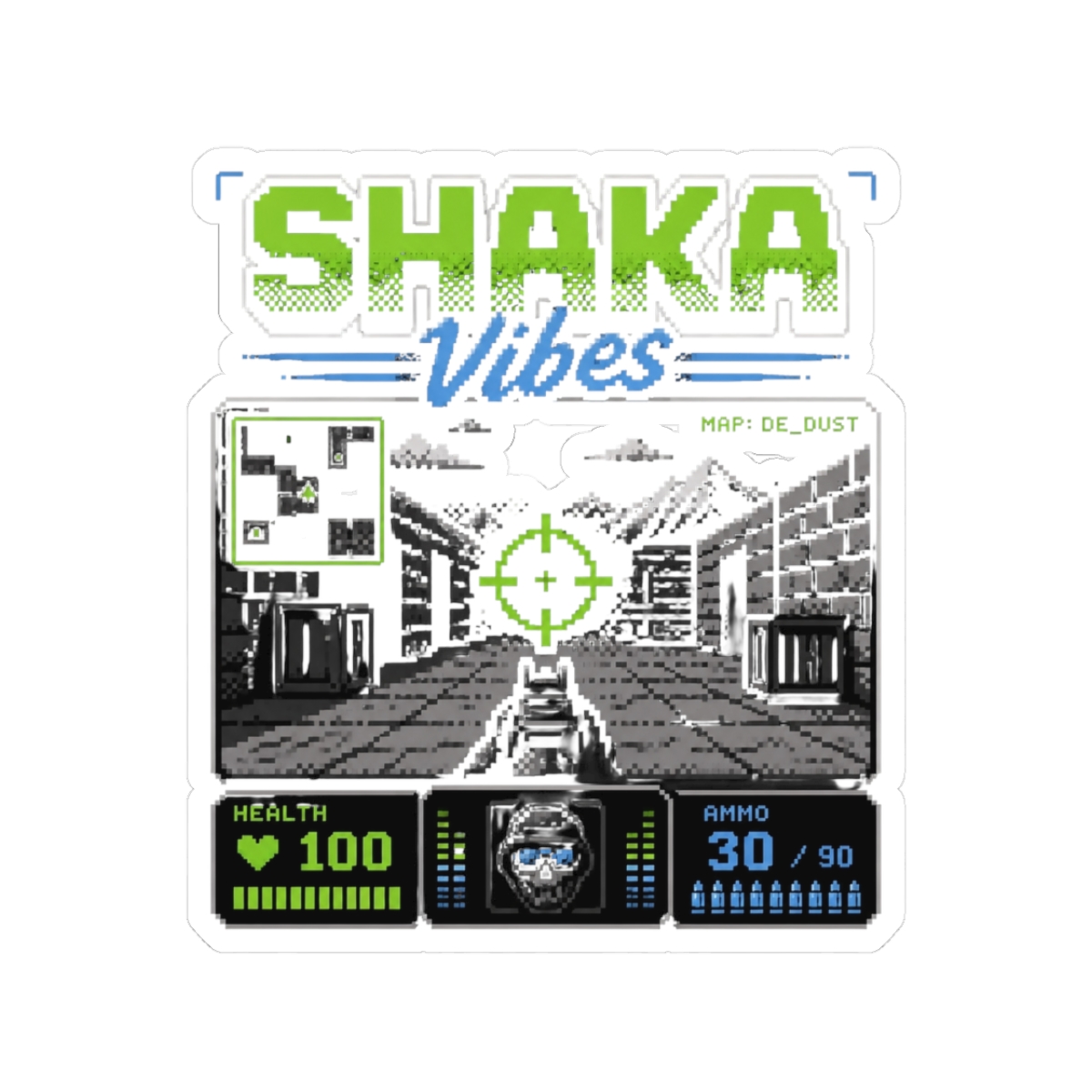FPS Shaka "SHAKA Vibes" Sticker - alternate angle 1, merchandise