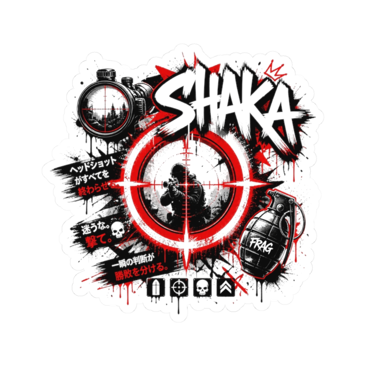 FPS Shaka "SHAKA" Sticker - Official Stickers merchandise